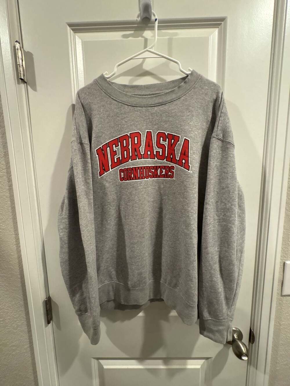 Russell Nebraska Cornhuskers Sweatshirt Size XL Grey College Crewneck
